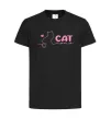 Дитяча футболка Cat mama pink Чорний фото