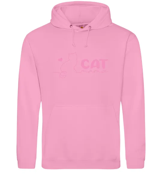 Женская толстовка (худи) Cat mama pink Розовый фото