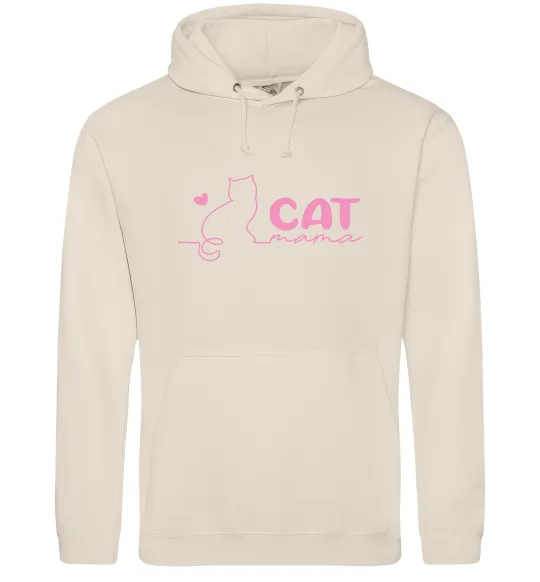 Жіноча толстовка (худі) Cat mama pink Таш фото