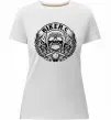 Женская премиум футболка Череп Bikers Белый фото
