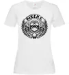 Женская футболка Череп Bikers Белый фото