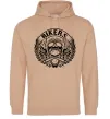 Чоловіча толстовка (худі) Череп Bikers Пісочний фото