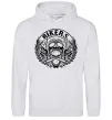 Жіноча толстовка (худі) Череп Bikers Сірий меланж фото