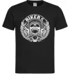 Мужская футболка Череп Bikers Черный фото