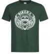 Мужская футболка Череп Bikers Темно-зеленый фото