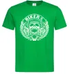 Мужская футболка Череп Bikers Зеленый фото
