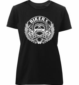 Жіноча преміум футболка Череп Bikers