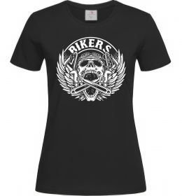 Женская футболка Череп Bikers