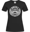 Женская футболка Череп Bikers Черный фото