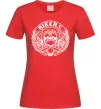 Женская футболка Череп Bikers Красный фото