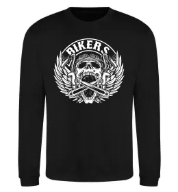 Світшот Череп Bikers Чорний фото