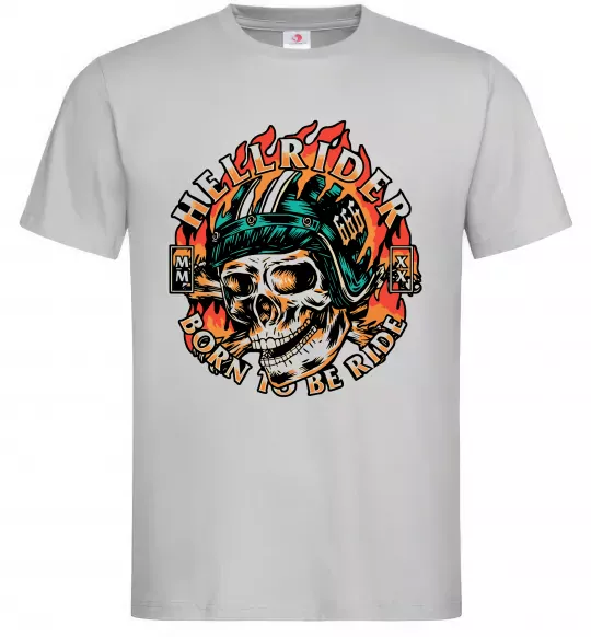 Мужская футболка Hellrider Серый фото