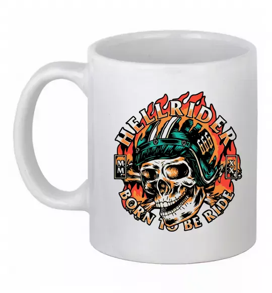 Чашка керамічна Hellrider Білий фото