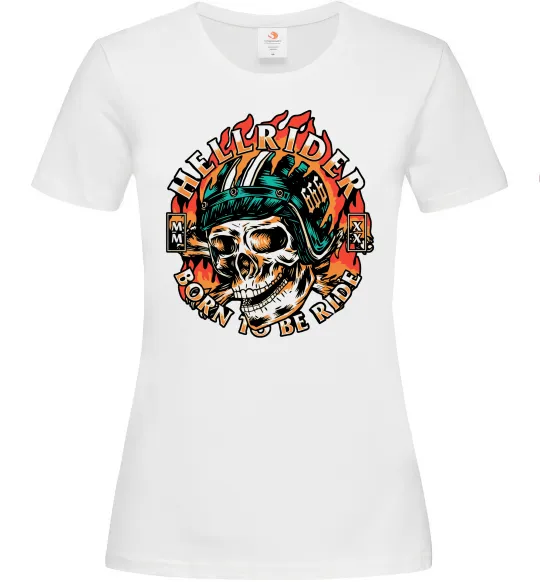 Жіноча футболка Hellrider Білий фото