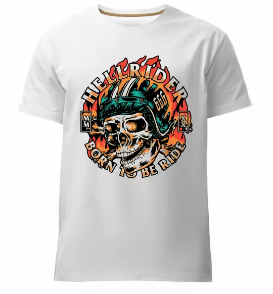 Чоловіча преміум футболка Hellrider Білий фото