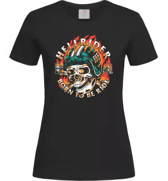 Жіноча футболка Hellrider Чорний фото