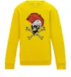 Детский Свитшот Череп з ірокезом Солнечно желтый фото