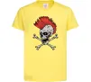 Дитяча футболка Череп з ірокезом Лимонний Дитяча футболка Череп з ірокезом Лимонний фото