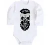 Детский боди Череп з бородою Белый фото