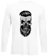Лонгслив Череп з бородою Белый фото