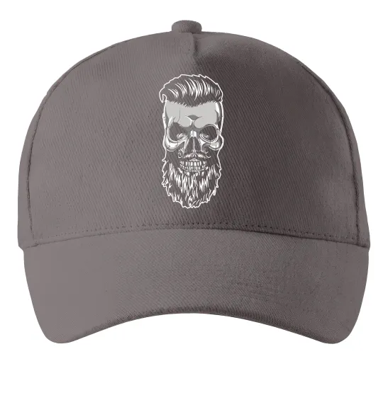 Кепка Череп з бородою Серый фото