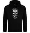 Мужская толстовка (худи) Череп з бородою Черный фото