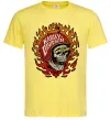 Мужская футболка Harley Davidson skull Лимонный фото