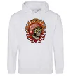 Чоловіча толстовка (худі) Harley Davidson skull Сірий меланж фото