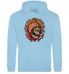 Чоловіча толстовка (худі) Harley Davidson skull Блакитний фото