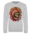 Світшот Harley Davidson skull Сірий меланж фото