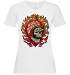 Жіноча футболка Harley Davidson skull Білий фото