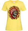 Жіноча футболка Harley Davidson skull Лимонний фото