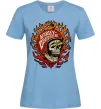 Жіноча футболка Harley Davidson skull Блакитний фото