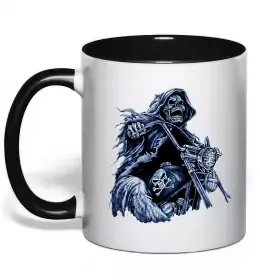 Чашка з кольоровою ручкою