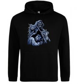 Мужская толстовка (худи) Скелет на байку