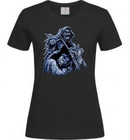 Женская футболка Скелет на байку