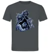 Мужская футболка Скелет на байку Графит фото