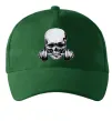 Кепка Череп з гантелею Темно-зелений фото