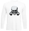 Лонгслив Череп з гантелею Белый фото