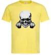 Мужская футболка Череп з гантелею Лимонный фото