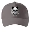 Кепка Череп з метеликом та вухами Сірий фото