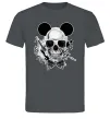 Чоловіча футболка Череп з метеликом та вухами Графіт фото