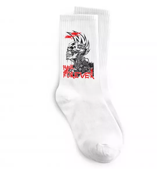 Носки Punk forever Белый фото