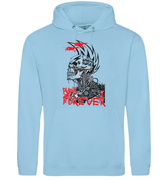 Жіноча толстовка (худі) Punk forever Блакитний фото