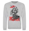 Свитшот Punk forever Серый меланж фото