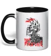 Чашка с цветной ручкой Punk forever Черный Чашка с цветной ручкой Punk forever Черный фото