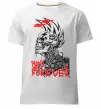 Мужская премиум футболка Punk forever Белый фото