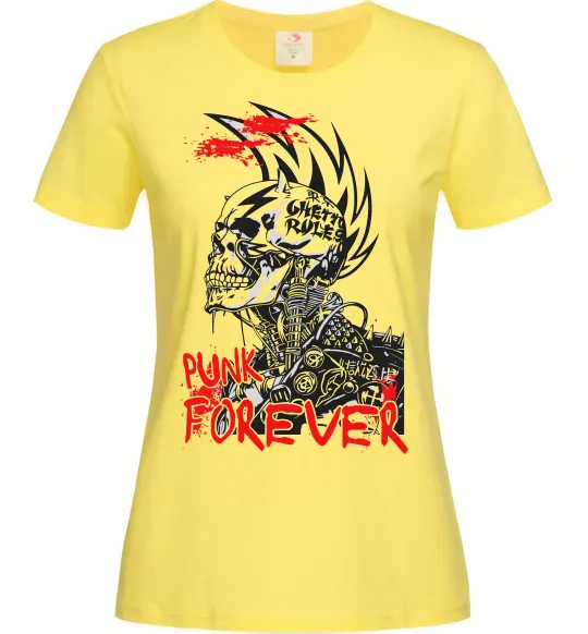 Жіноча футболка Punk forever Лимонний фото