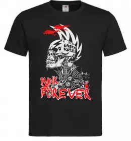 Мужская футболка Punk forever Черный фото