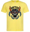 Чоловіча футболка Born to ride burning eyes Лимонний фото
